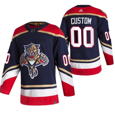 Florida Panthers Custom Black Men's Adidas 202021 Alternate Authentic Player NHL Jersey